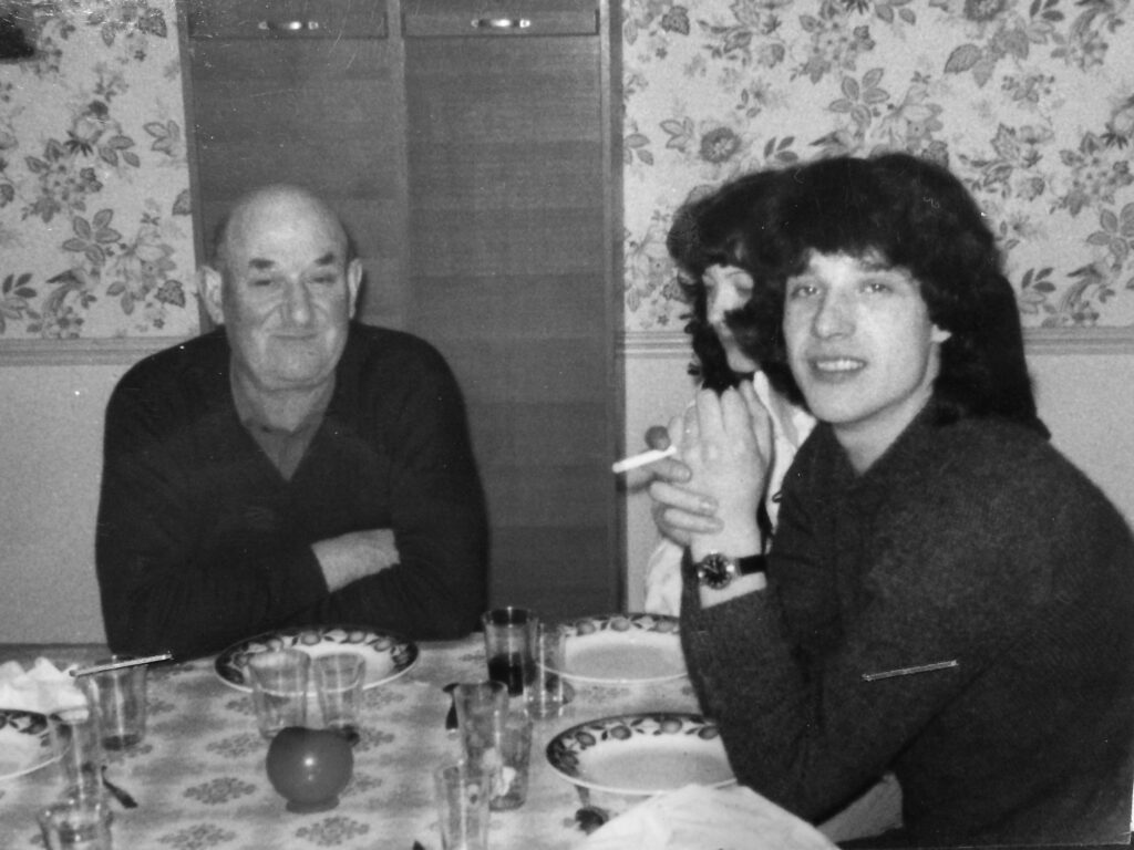 Laurent et son père Maurice à table | Champagne Laurent Godard